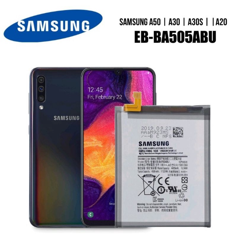 Samsung A50 A30 A30s A20 Model EBBA505ABU Original Battery Shopee Philippines