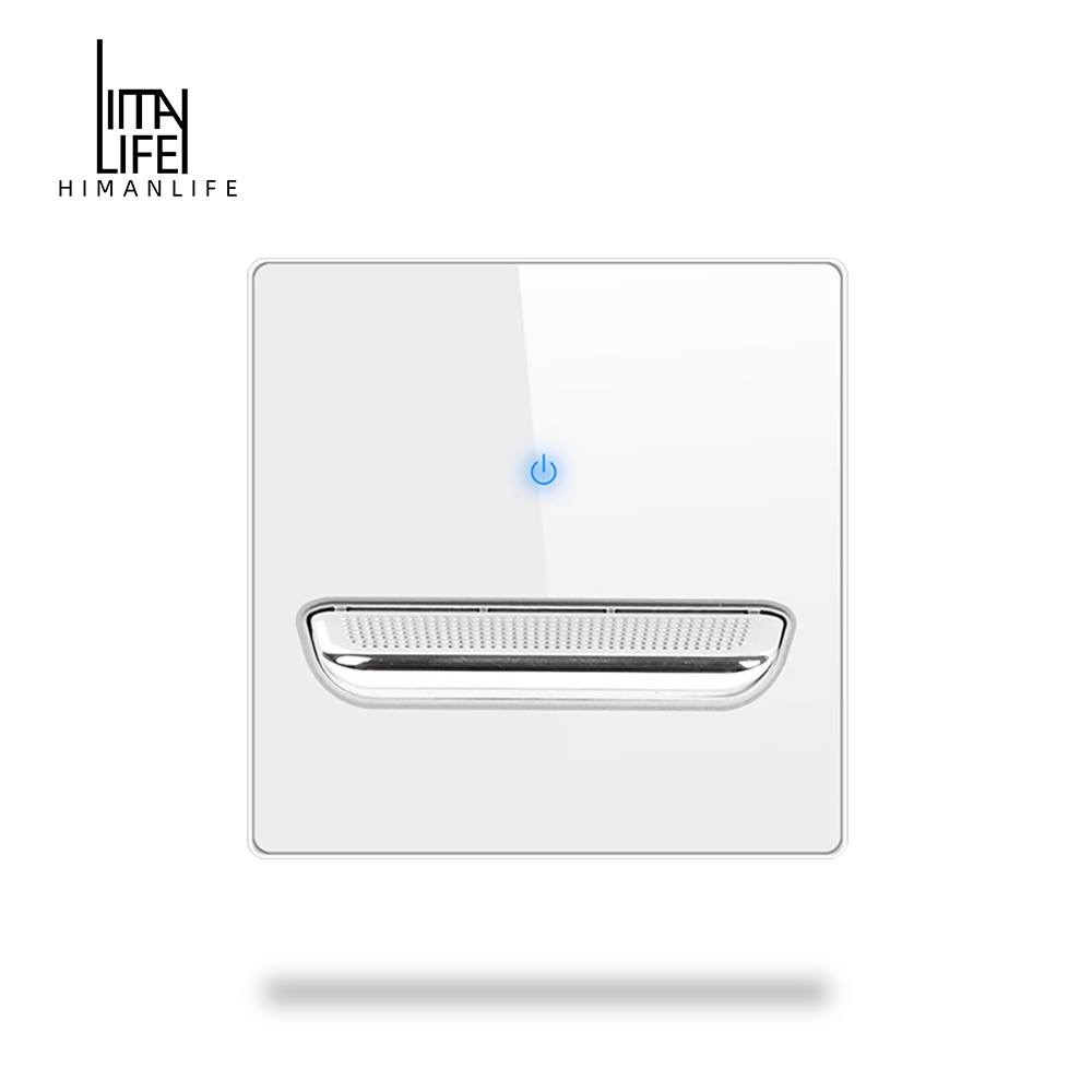 Himanlife Light Switch With LED Indicator Wall Reset Switch White