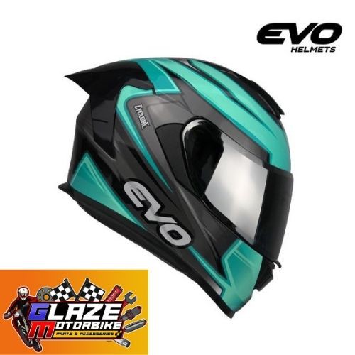 evo helmet mint green