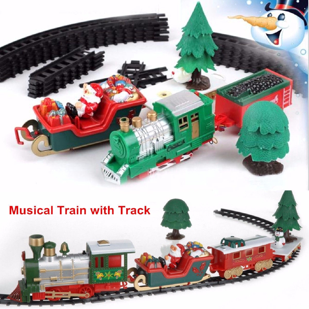 christmas train track set