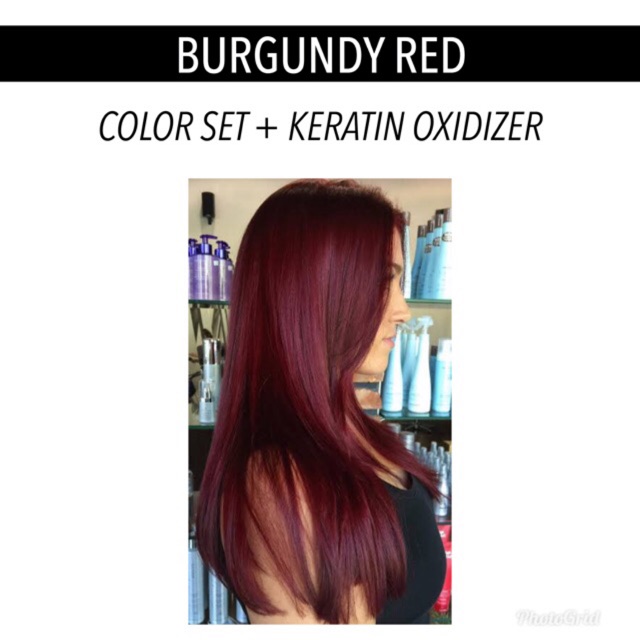 Burgundy Red Hair Color Shopee Philippines