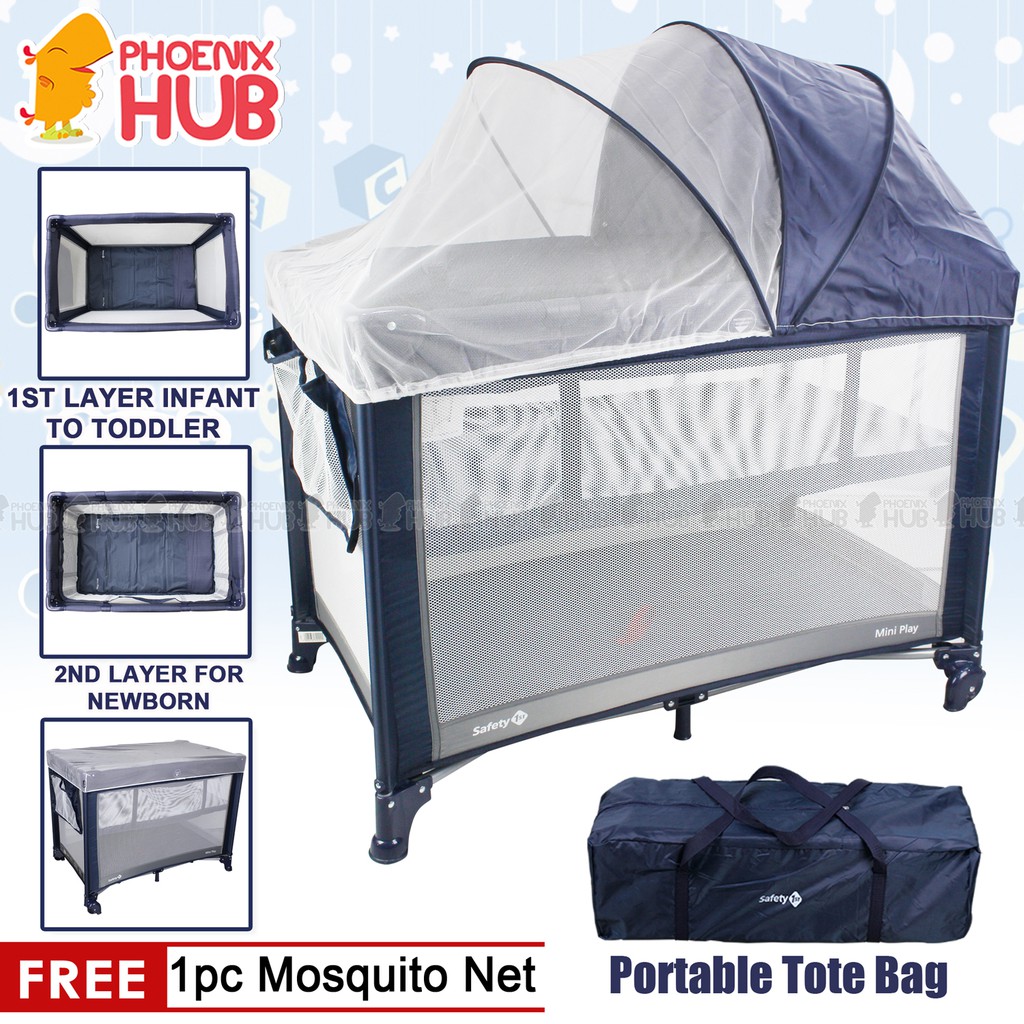 Phoenix Hub C55B Safety 1st Baby Crib Nursery Playpen Portable with