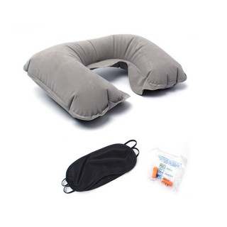 Inflatable Travel Pillow Foldable Washable U Shaped Neck Shopee