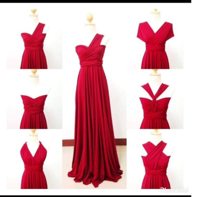 bloody red gown