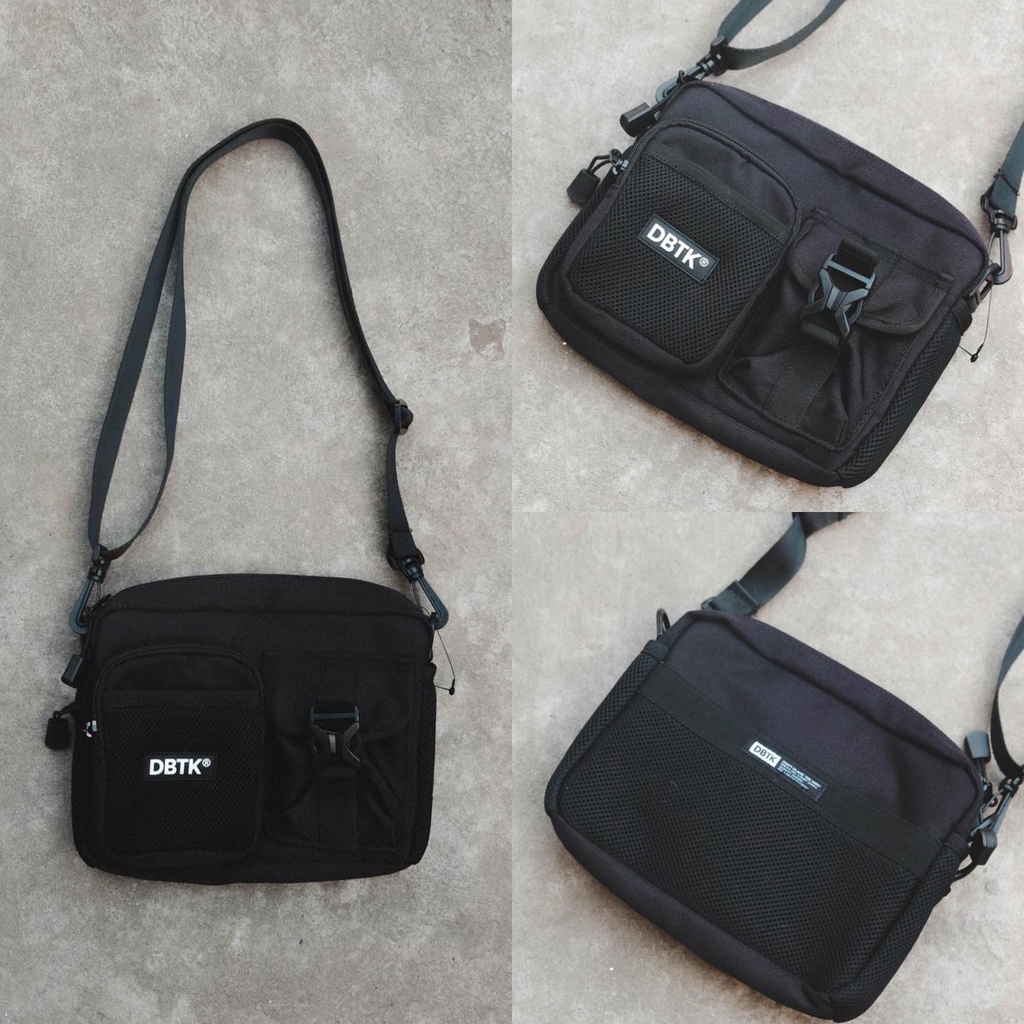 DBTK OG Multi-Pocket Essential Crossbody Bag Black Brand-new Original w ...