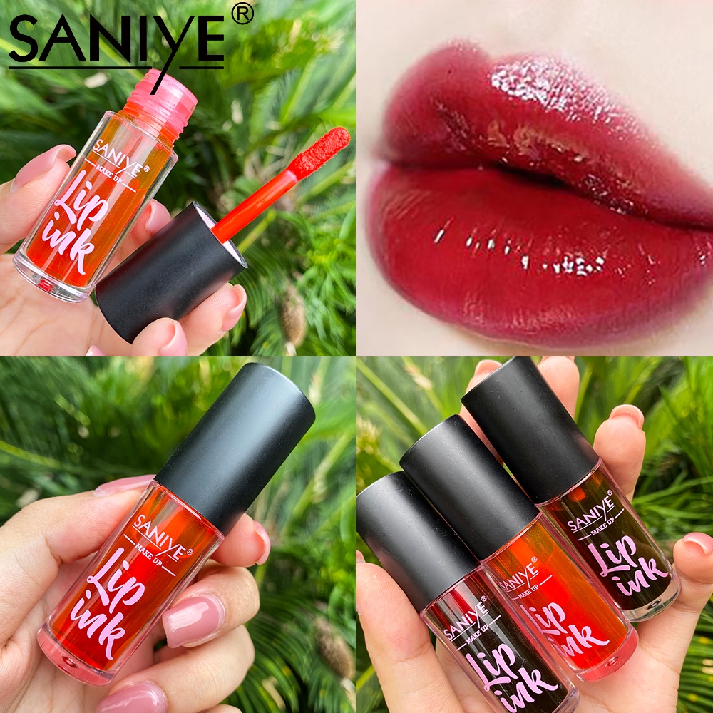 SANIYE Threecolor Lipstick Water Lip Ink Long Lasting Lip Tint Lip Makeup L1150 Shopee