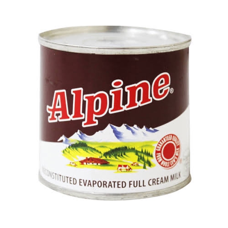 Alpine Evaporated Full Cream Milk 154ml Shopee Philippines