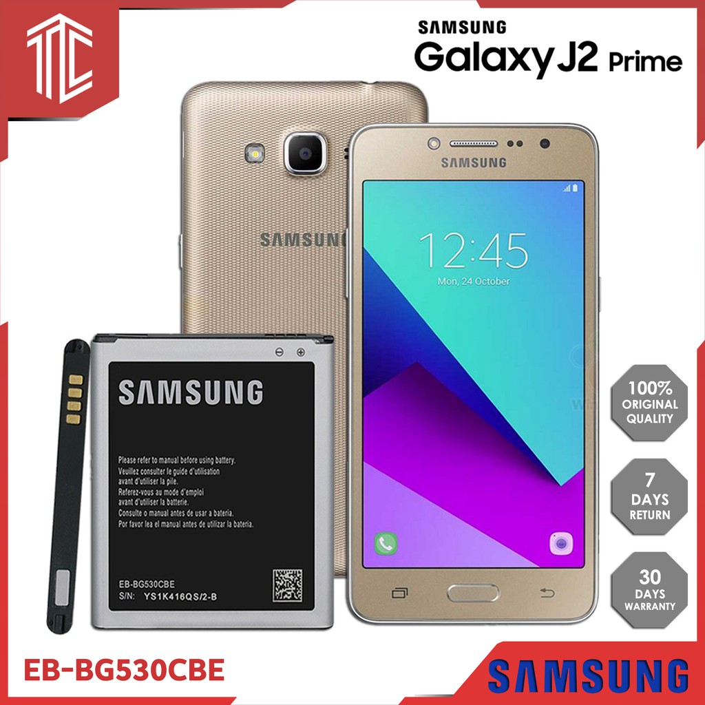 Battery Original Capacity For Samsung Galaxy J2 Prime Grand Prime J5 15 Sm G530h Sm G5306w Sm Shopee Philippines