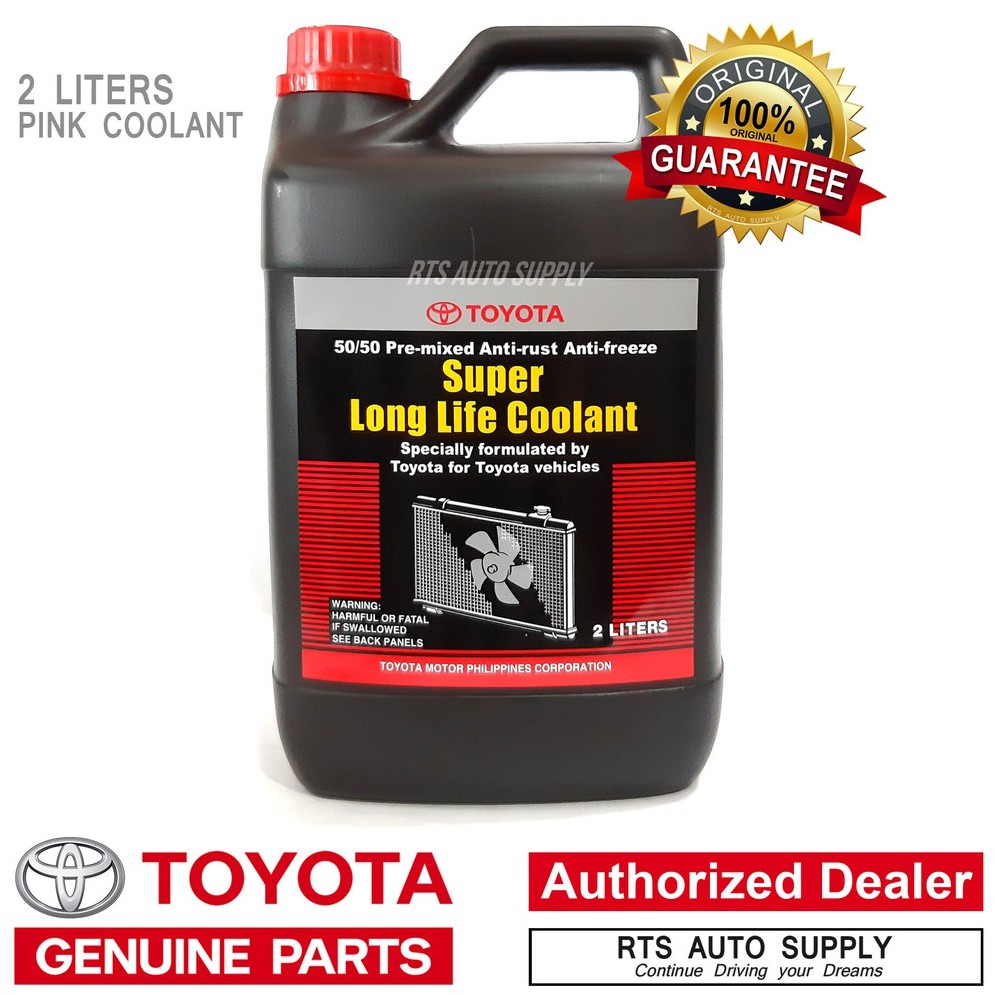 Toyota Genuine Super long life Coolant Pink 2 liters ( RTS AUTO SUPPLY
