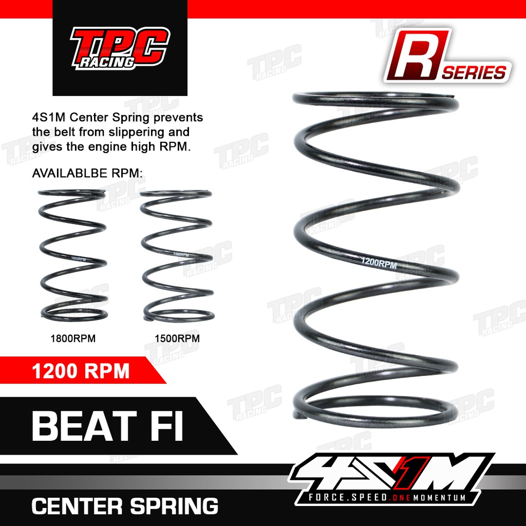 TPC 4S1M CENTER SPRING BEAT FI 1200RPM, 1500RPM, 1800RPM | Shopee ...