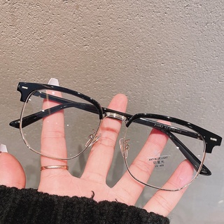 Ready Stock Unisex Vintage Anti  Radiation Eyeglass Anti-blue and Anti-fatigue Glasses Anti Radiation Eyeglass for Man Women Eyeglasses Replaceable Lens