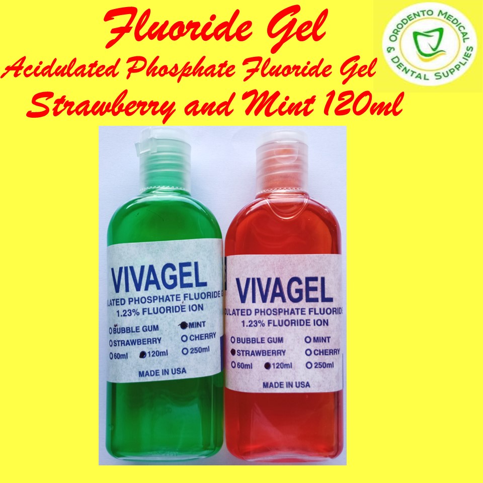 Fluoride Gel Acidulated Phospahate Fluoride Gel Strawberry & Mint 120