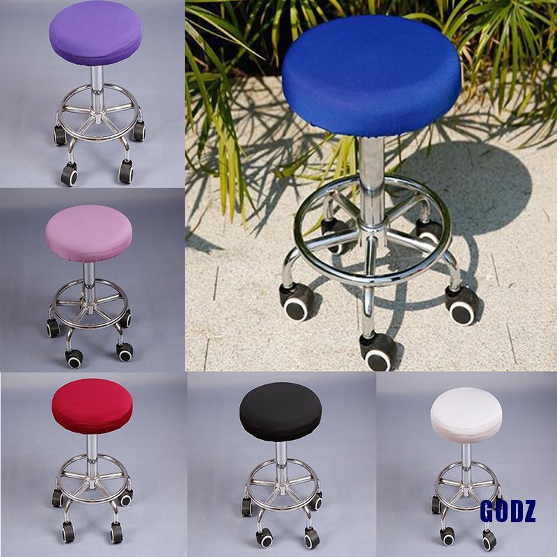 Z 1pc Round Chair Cover Bar Stool, Bar Stool Covers With Elastic