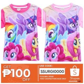 Kids Lolocee T Shirt Girls My Little Pony Girl Clothes Cotton Summer Tops Shopee Philippines - roblox shirt codes for girls shirts