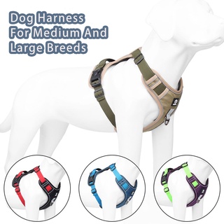 [COD] NEW Pet Harness For Medium Large Dogs No Pull Reflective Breathable Nylon Mesh Vest