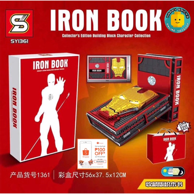 lego iron man book