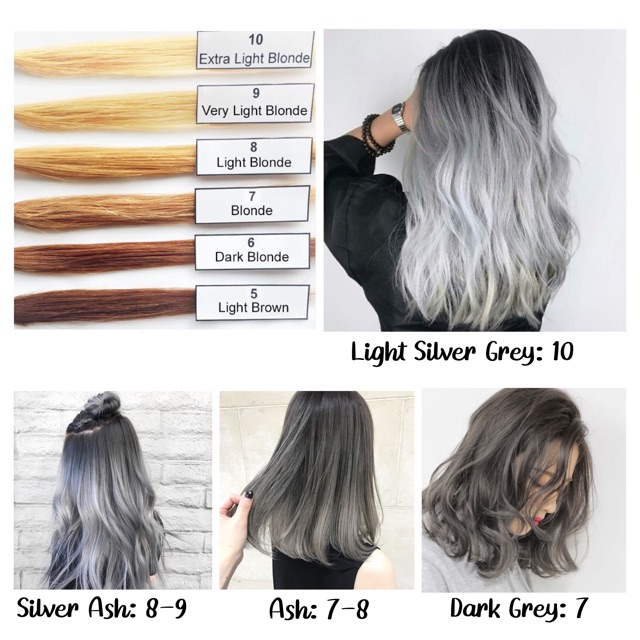 Silver Ash Bleach And Color