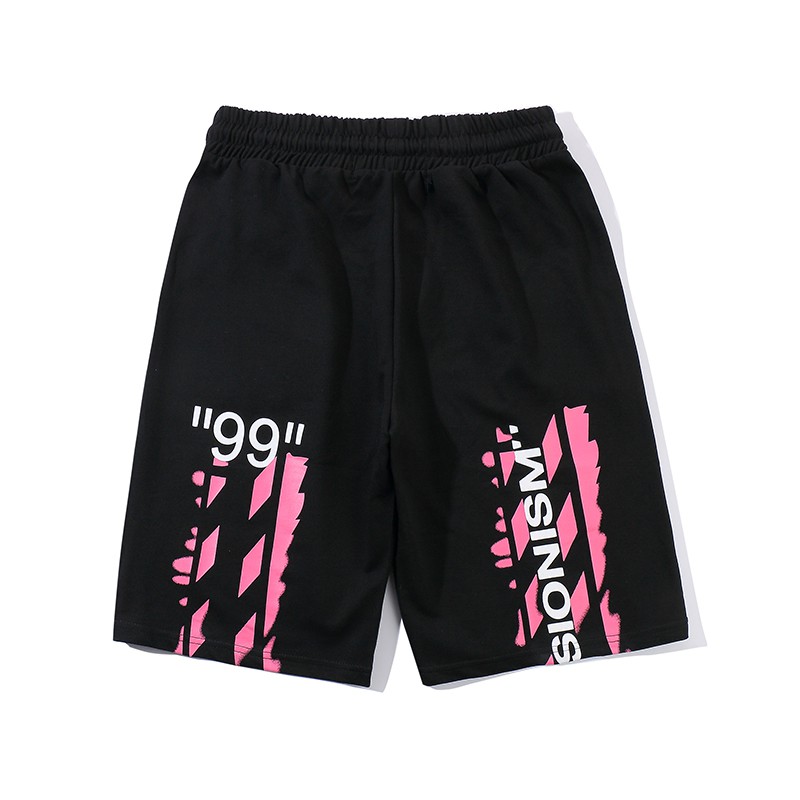 off white half pants