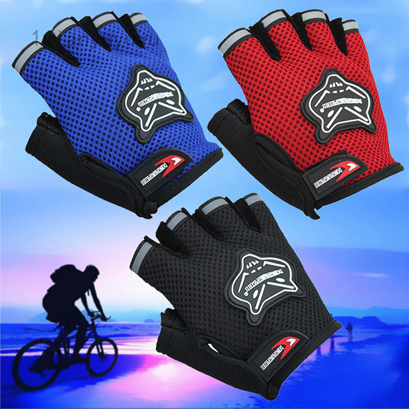 womens fingerless cycling gloves