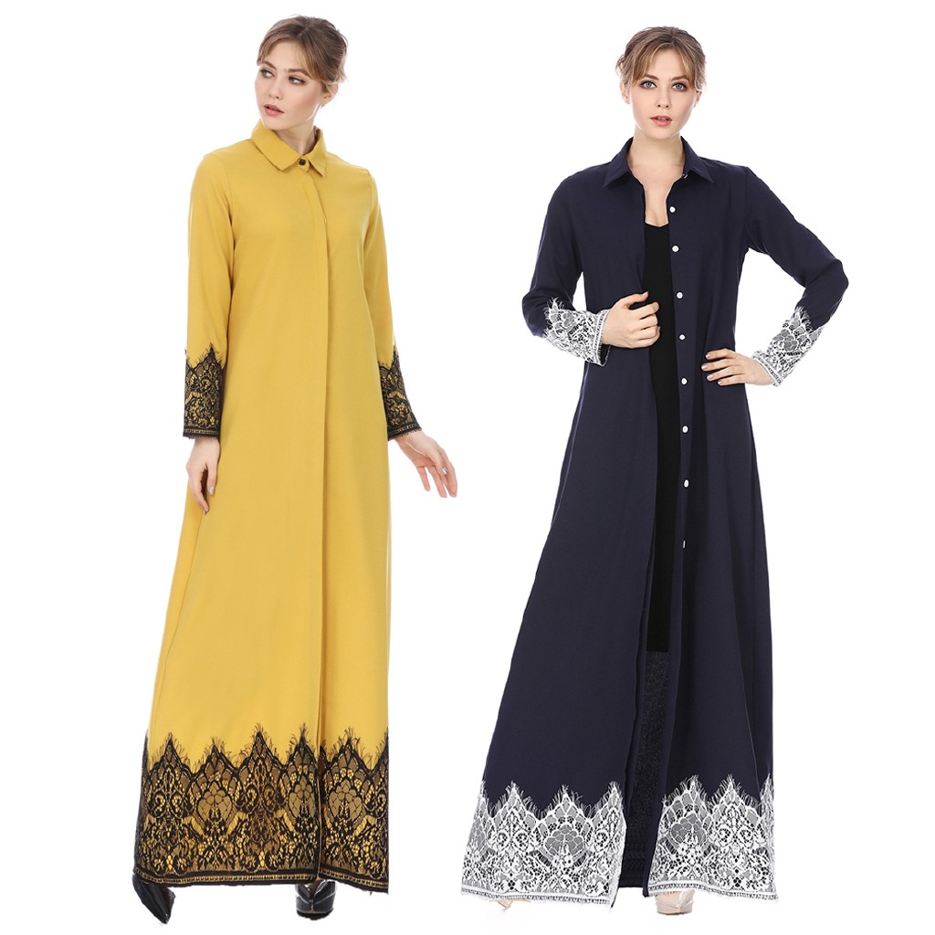 Lace Design Baju Long Dress Muslim Wear Muslimah Kurung Lace Design Baju Long Dress Muslim Wear Muslimah Kurung