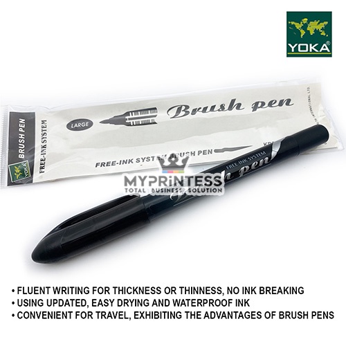 MYPRINTESS YOKA BRUSH PEN (KBP15-01L) - FREE-INK SYSTEM BRUSH PEN