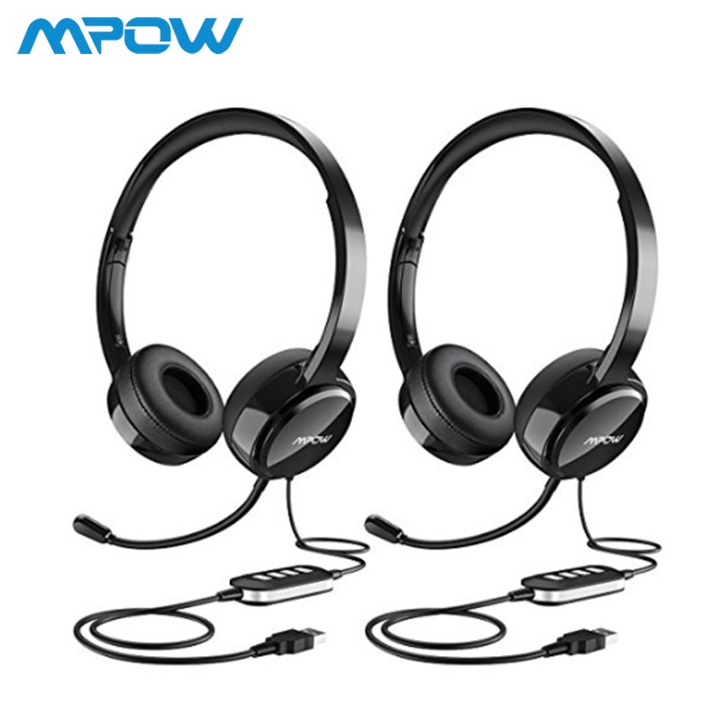 computer headset with microphone noise cancelling