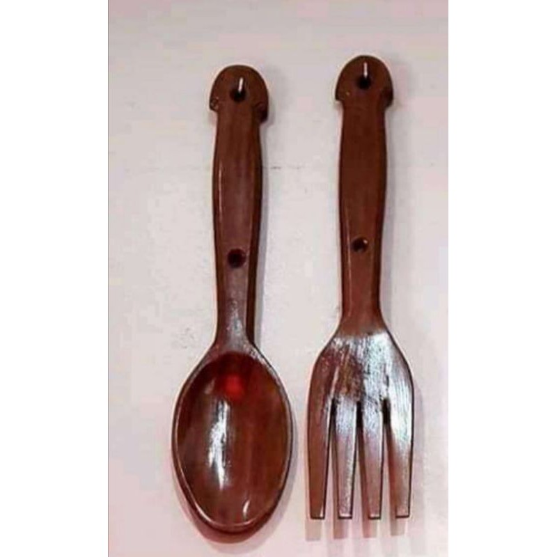 Wooden Fork And Spoon Wall Decor Magkuno Shopee Philippines atelieryuwa.ciao.jp