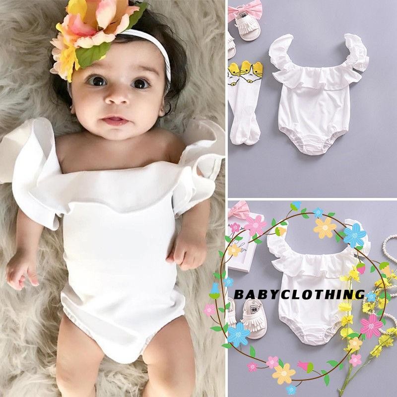 baby off shoulder romper