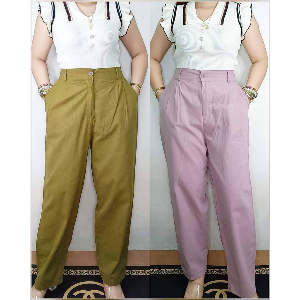 D&C - XL Boyfriend Pants (can fit 28 - 33inches waistline) | Shopee ...