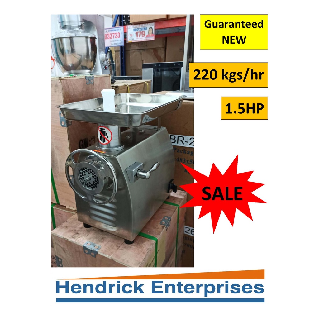BREMEN Meat Grinder Meat Mincer Heavy Duty 220 kgs / hr Shopee