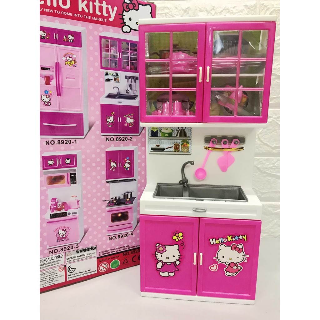 modern kitchen set hello kitty