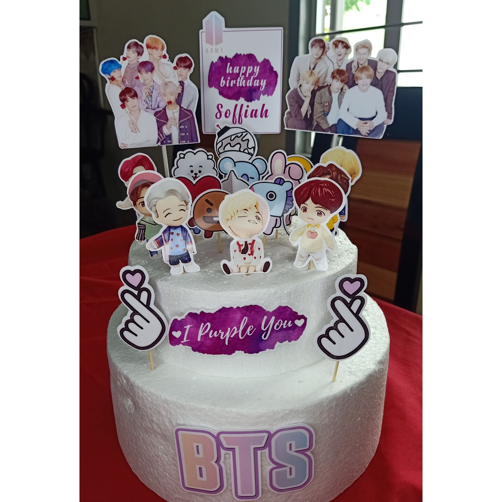 BTS BT21 theme cake topper | Shopee Philippines