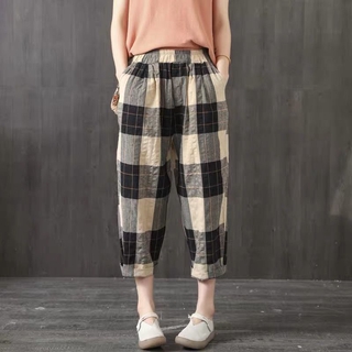 plaid capris