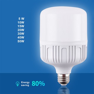 E27 LED Bulb 5W/ 10W/ 15W/ 20W/ 30W/ 40W/ 50W White Lighting Energy Saving Lamps for Living Room, Bedroom, Corridor, Mall, Factory, Indoor Lamp #2