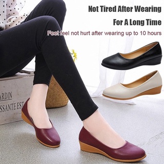 comfortable wedge work shoes