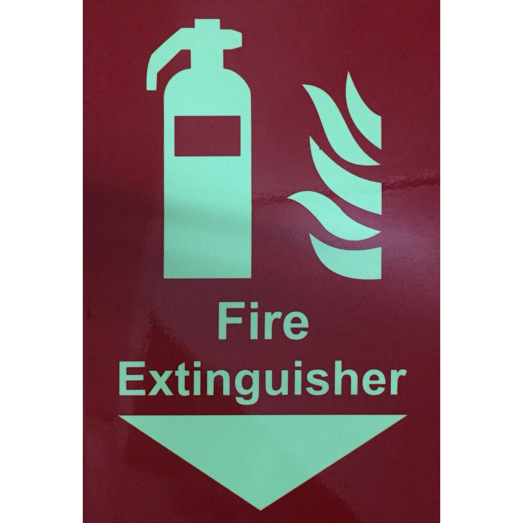 Glow In The Dark Fire Safety Signs Fire Hose Signage Fire Extinguisher Fire Alarm Signages 9394