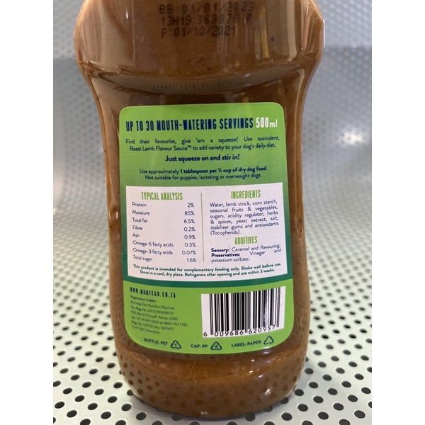 Montego Sauce for Dogs 500ml Roast Lamb / Roast Chicken / Boerewors(BBQ) #3
