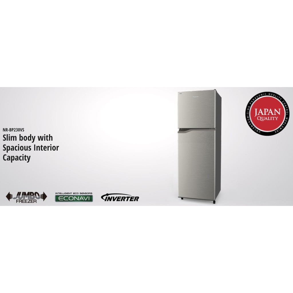 Panasonic NRBP230VS 8.0 cu. ft. Refrigerator Freezer Inverter | Shopee ...