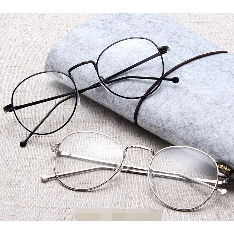 Unisex Vintage Round Glasses Metal Frame Retro Shopee Philippines