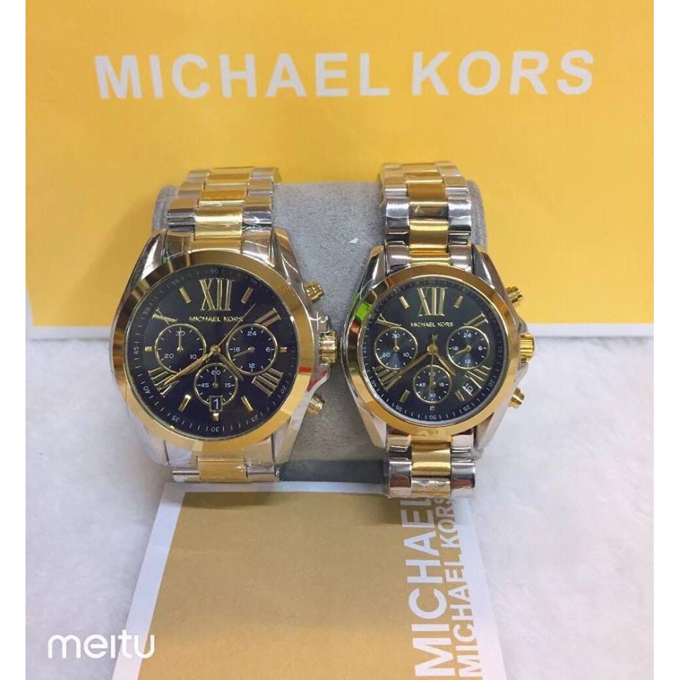 michael kors watch men's two tone