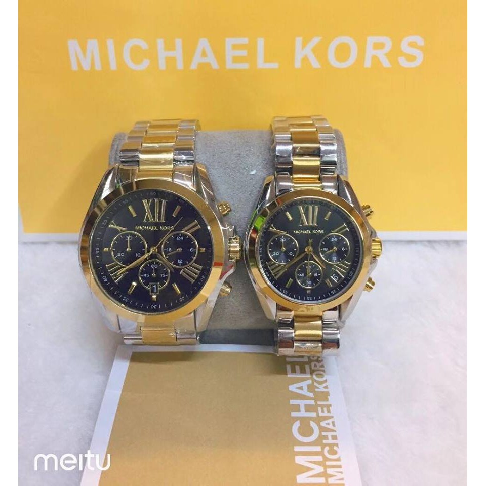 mk two tone watch