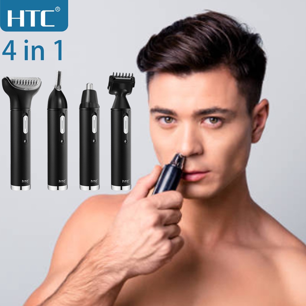 Htc 4 In 1 Man & Women Rechargeable Beard Trimmer Nose&Ear Trimmer