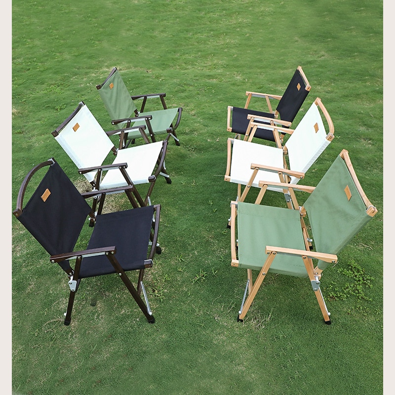 New Camping Chair Outdoor Folding, Folding Wooden Camp Chairs