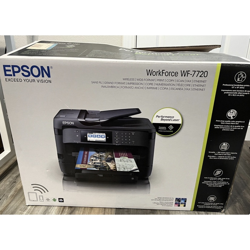 Epson Workforce Wf 7720 Wireless Wide Format Color Inkjet Printer Shopee Philippines 7096