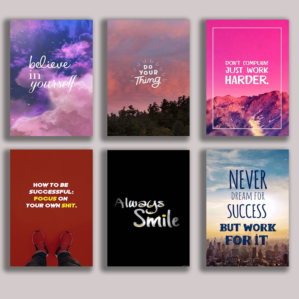 Wall Decor A4 size - Positive Quotes B (Sintra Board) | Shopee Philippines