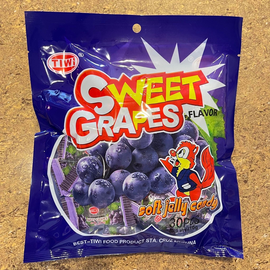 Tiwi Grapes Flavor Soft Jelly Candy, 210g Shopee Philippines