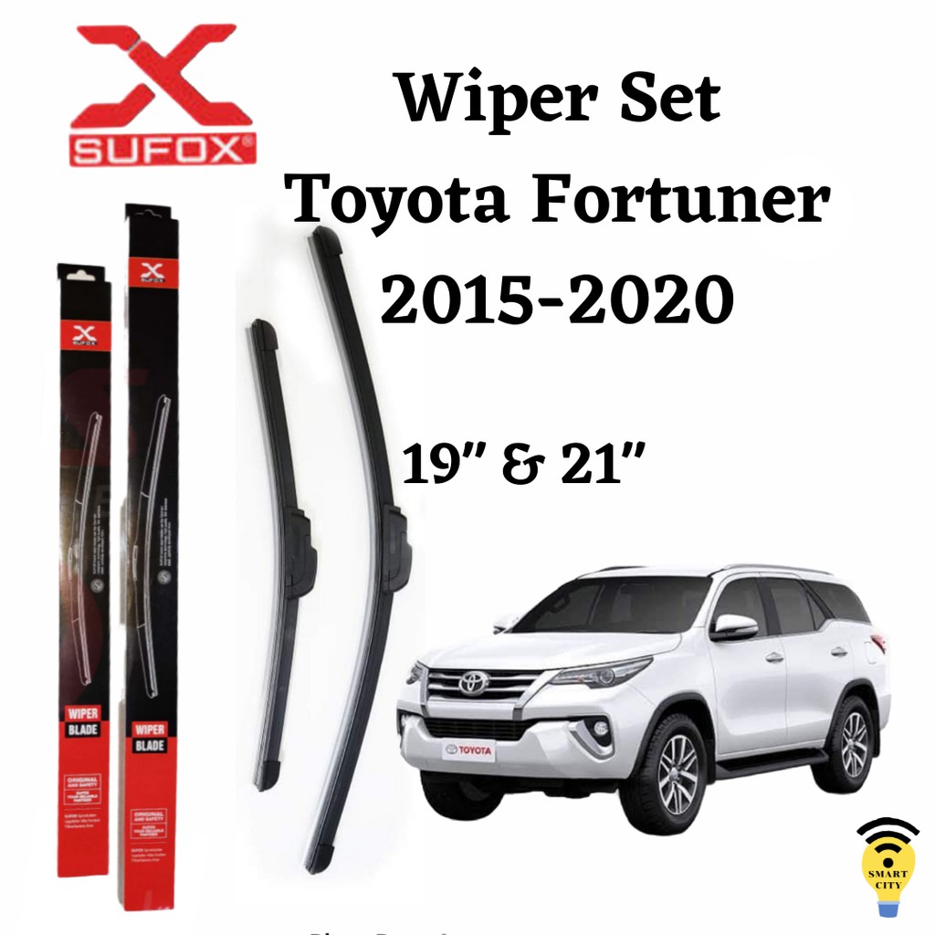 SUFOX Wiper Blade Toyota Fortuner 20152020 Set Universal Banana Type