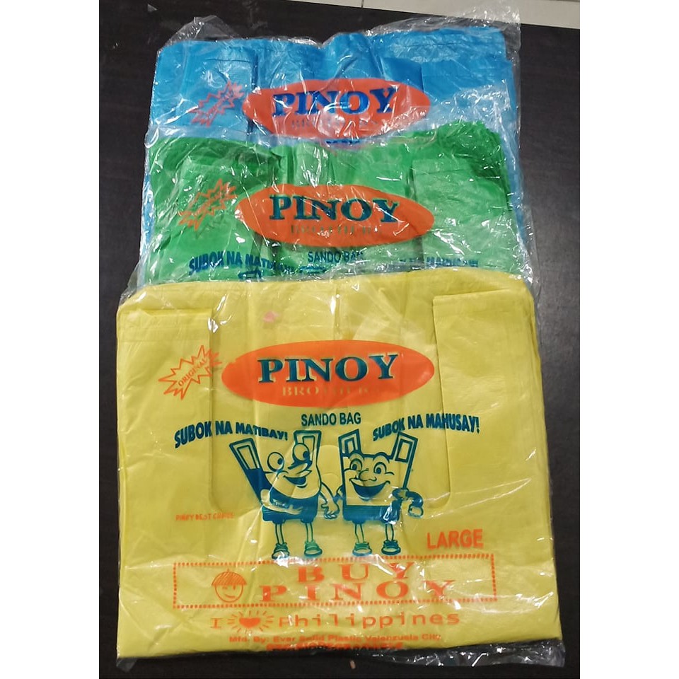 PINOY PLASTIC SANDO BAG (ASSORTED COLOR) Shopee Philippines