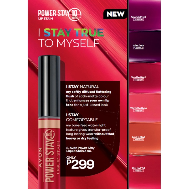 AVON Power Stay Liquid Lip Stain 3ml Shopee Philippines