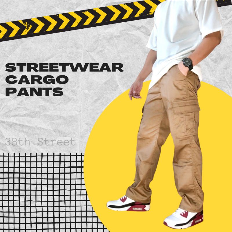 Streetwear Cargo Pants for Men Korean Shopee Philippines